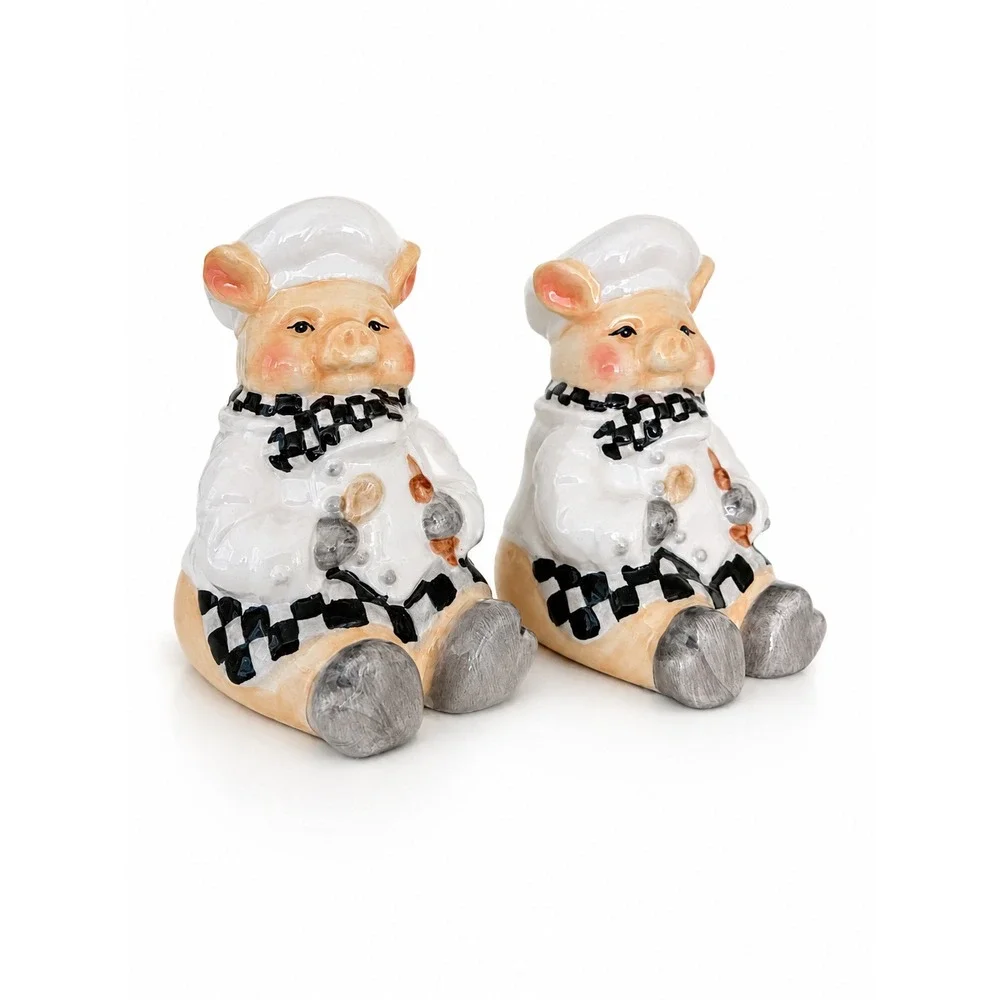 Pigs Salt Pepper Shakers Dori Postlewait Youngs 1999 Chefs 4